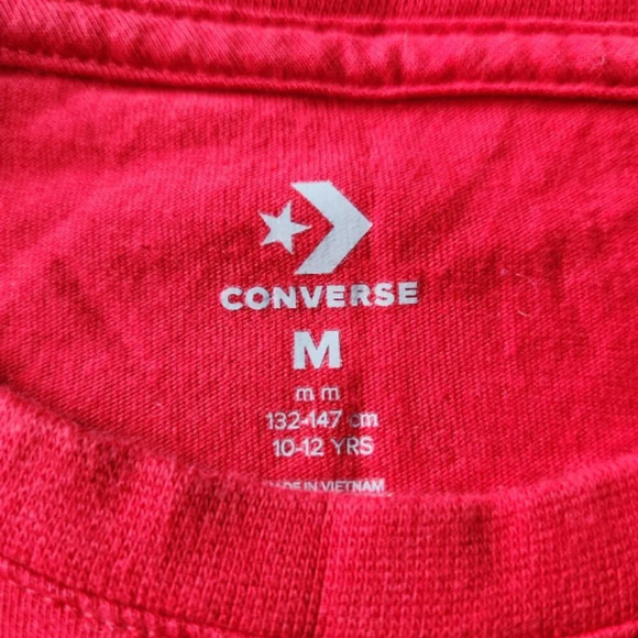 Converse Youth size Medium Red Logo TShirt - Picture 2 of 2